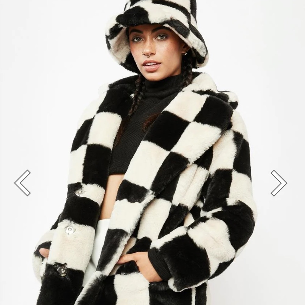 Girlfriend Material Checker Coat Dolls Kill